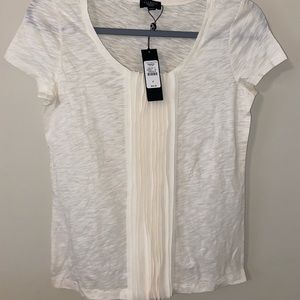 Talbots Petites Women’s Vertical Ruffle Top